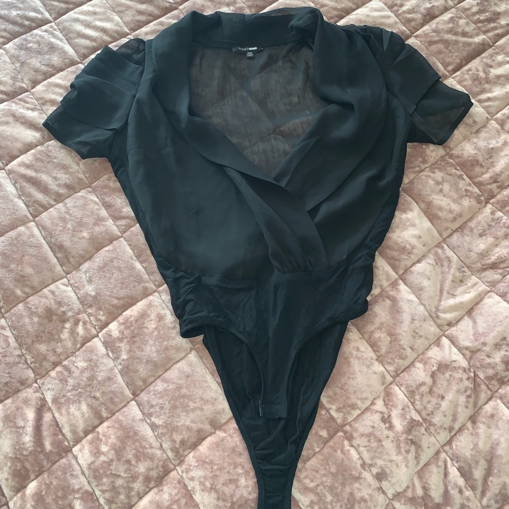 Black office bodysuit top 🖤